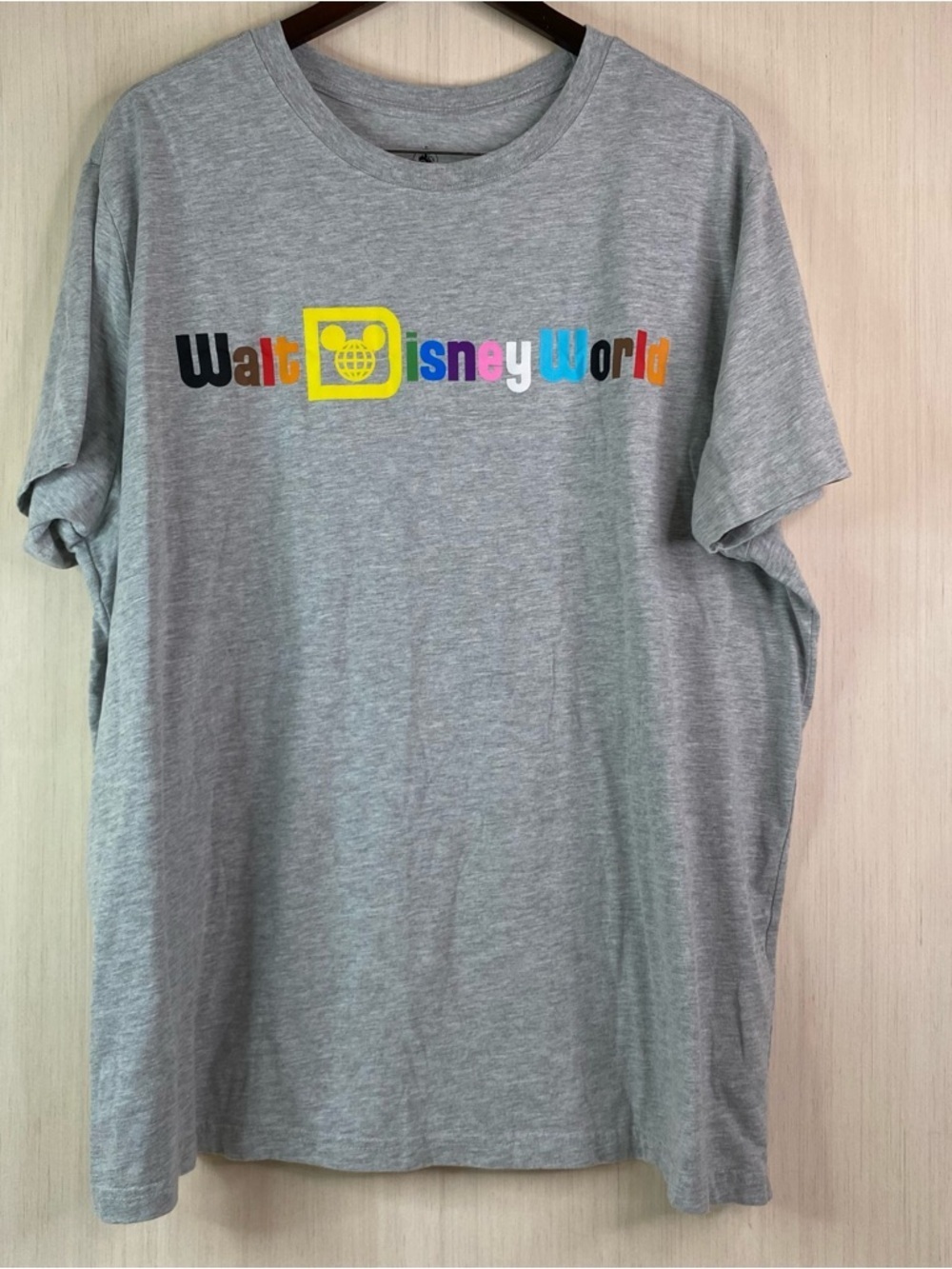 Disney Walt Disney World Pride Collection Rainbow Short Sleeve Gray Tee XXL